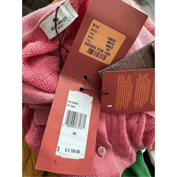 ETRO Ombré Stripe Cable Knit Wool Sweater Dress - Picture 13 of 13